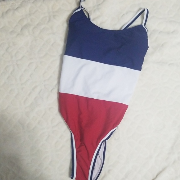 target red white and blue bathing suit
